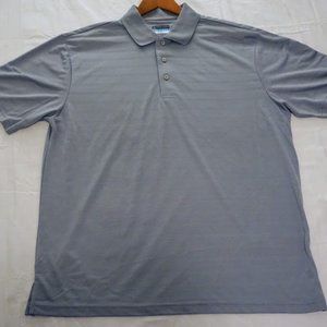 MEN'S PGA TOUR AIRFLUX POLO SHIRT (SIZE: XL / COLOR: GRAY)